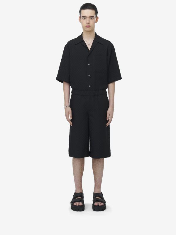 ALEXANDER MCQUEEN - Skull Jacquard Shorts - Item 814209QRABU1010